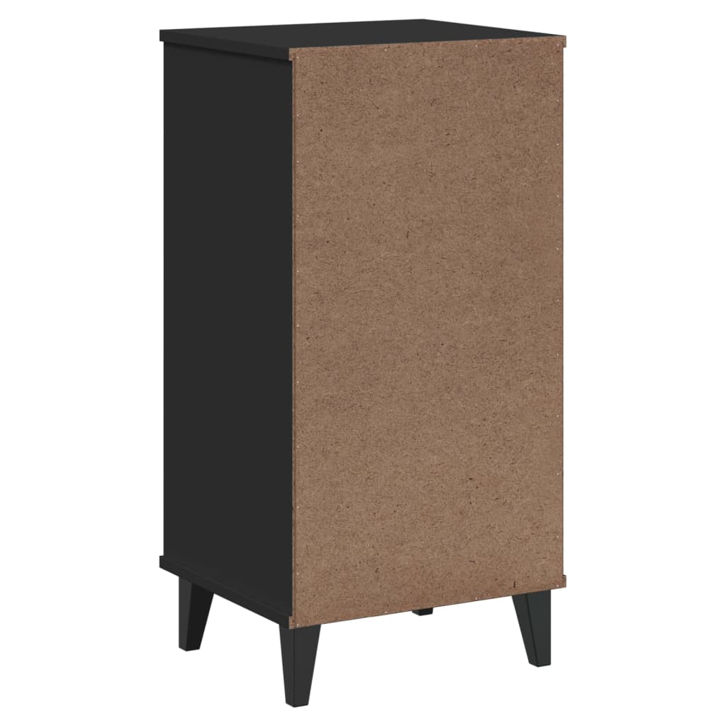 VIKEN bedside table made of black wood