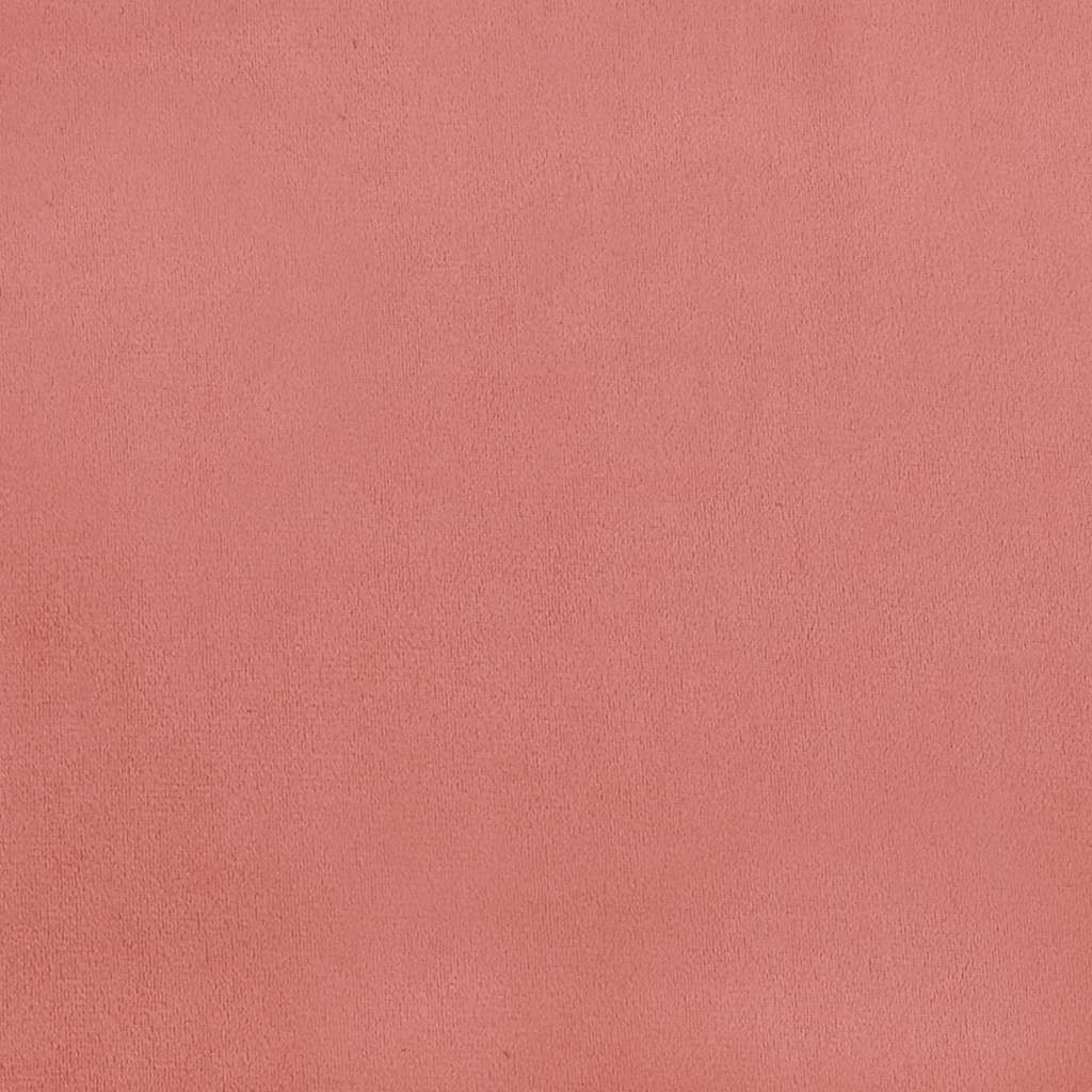 Sofá-cama de 2 lugares veludo rosa