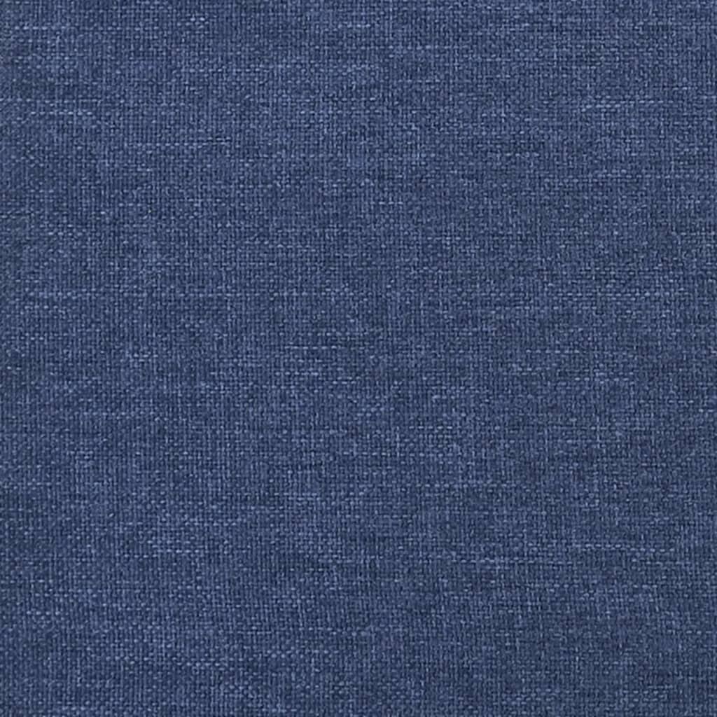 2-seater sofa bed in blue fabric