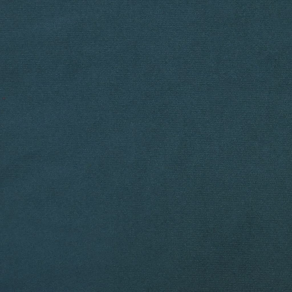 2-seater blue velvet sofa bed