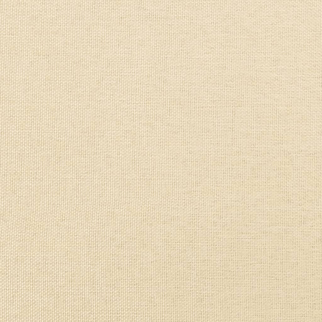 2-seater sofa bed in cream-colored fabric