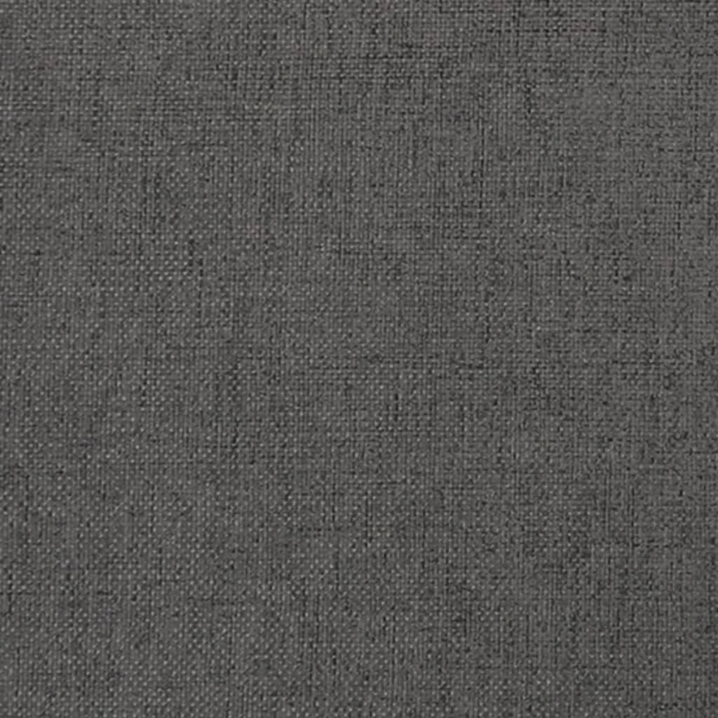 2-seater sofa bed with two cushions in dark grey fabric