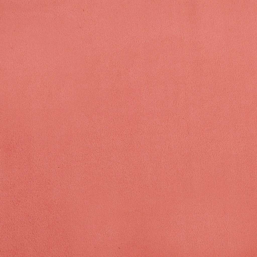 Sofá-cama de 2 lugares veludo rosa