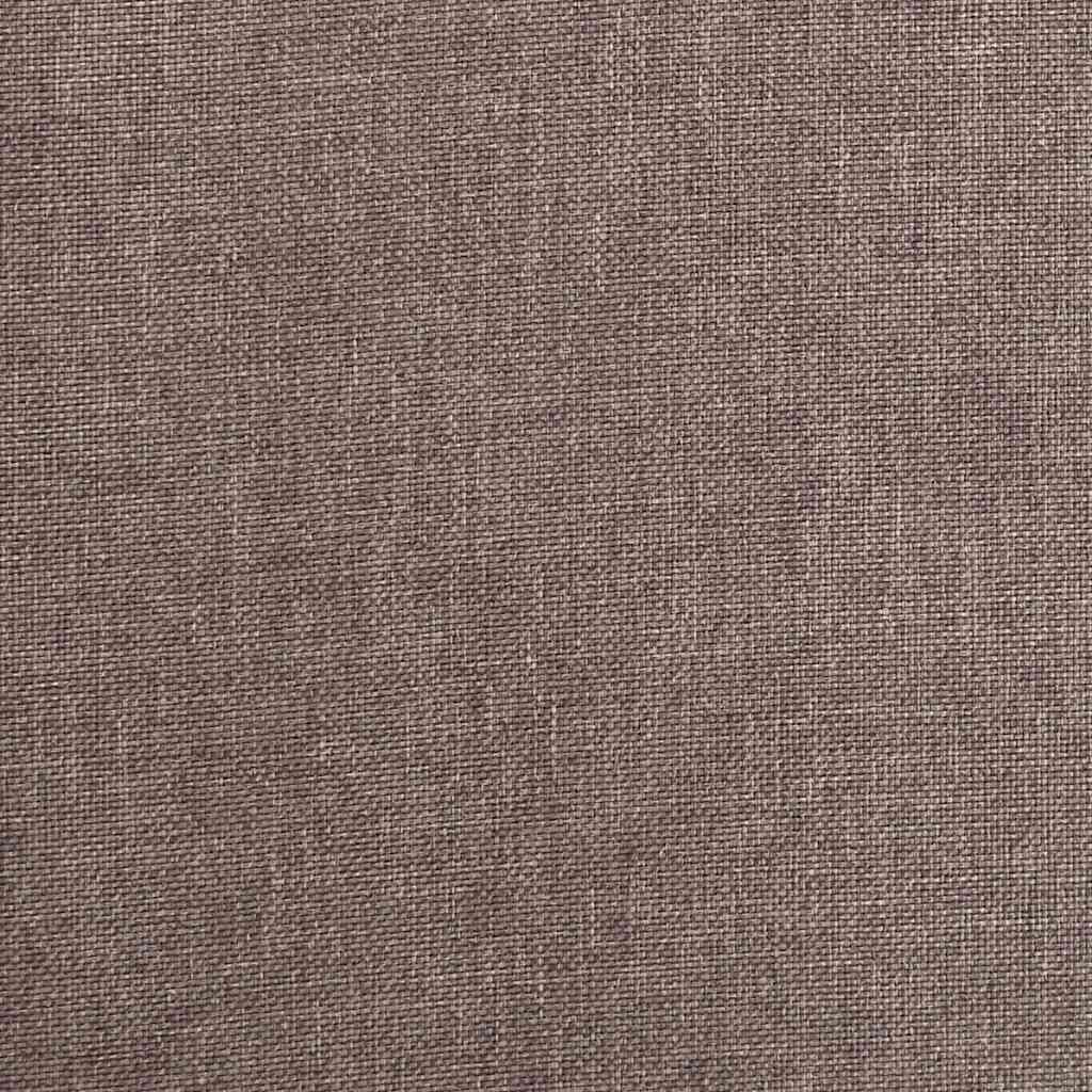 2-seater sofa bed with two cushions in grey-brown fabric