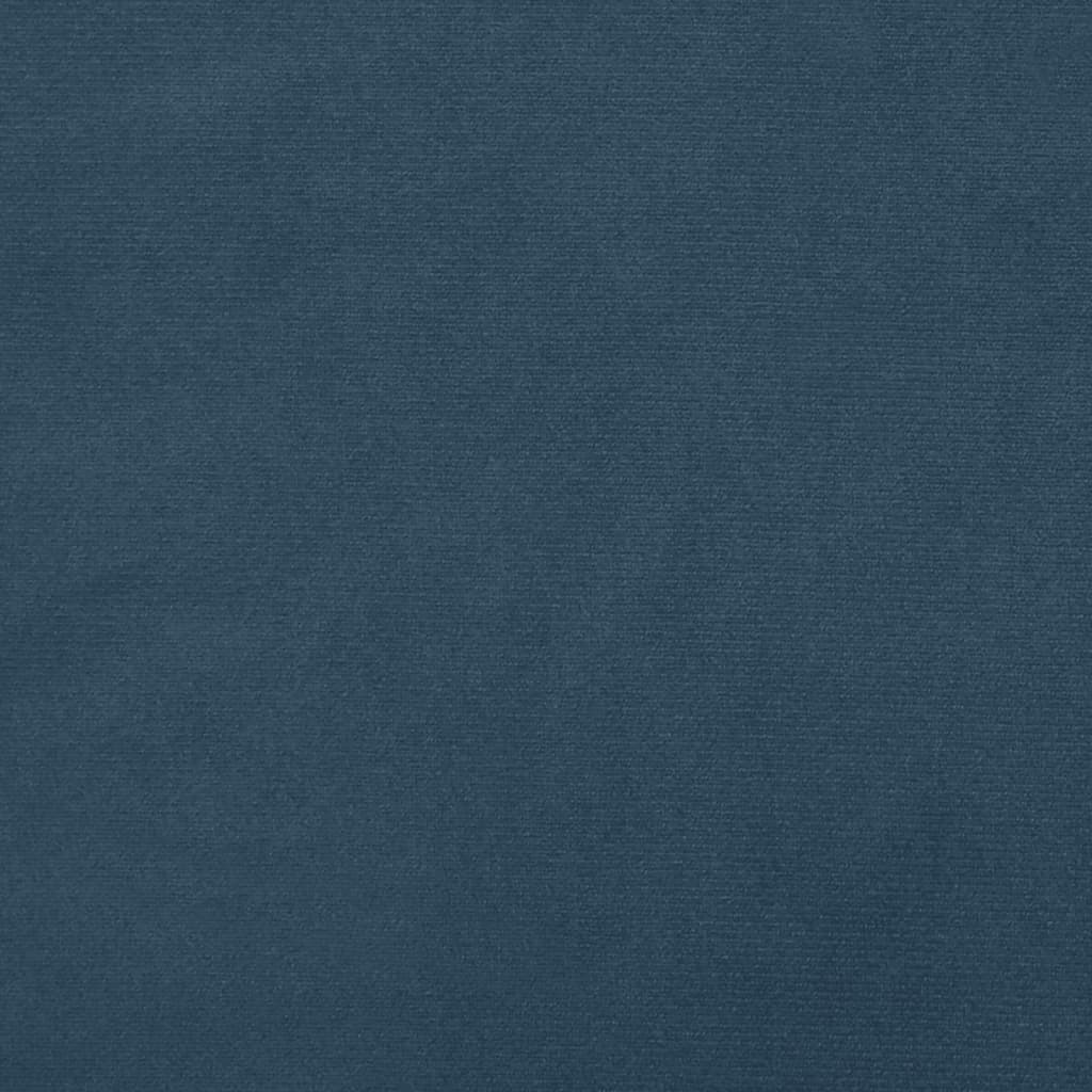 2-seater blue velvet sofa bed