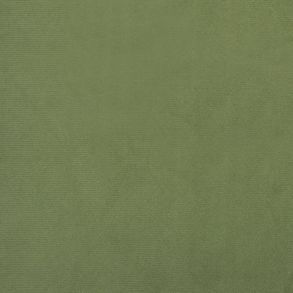 Sofá-cama de 2 lugares veludo verde-claro
