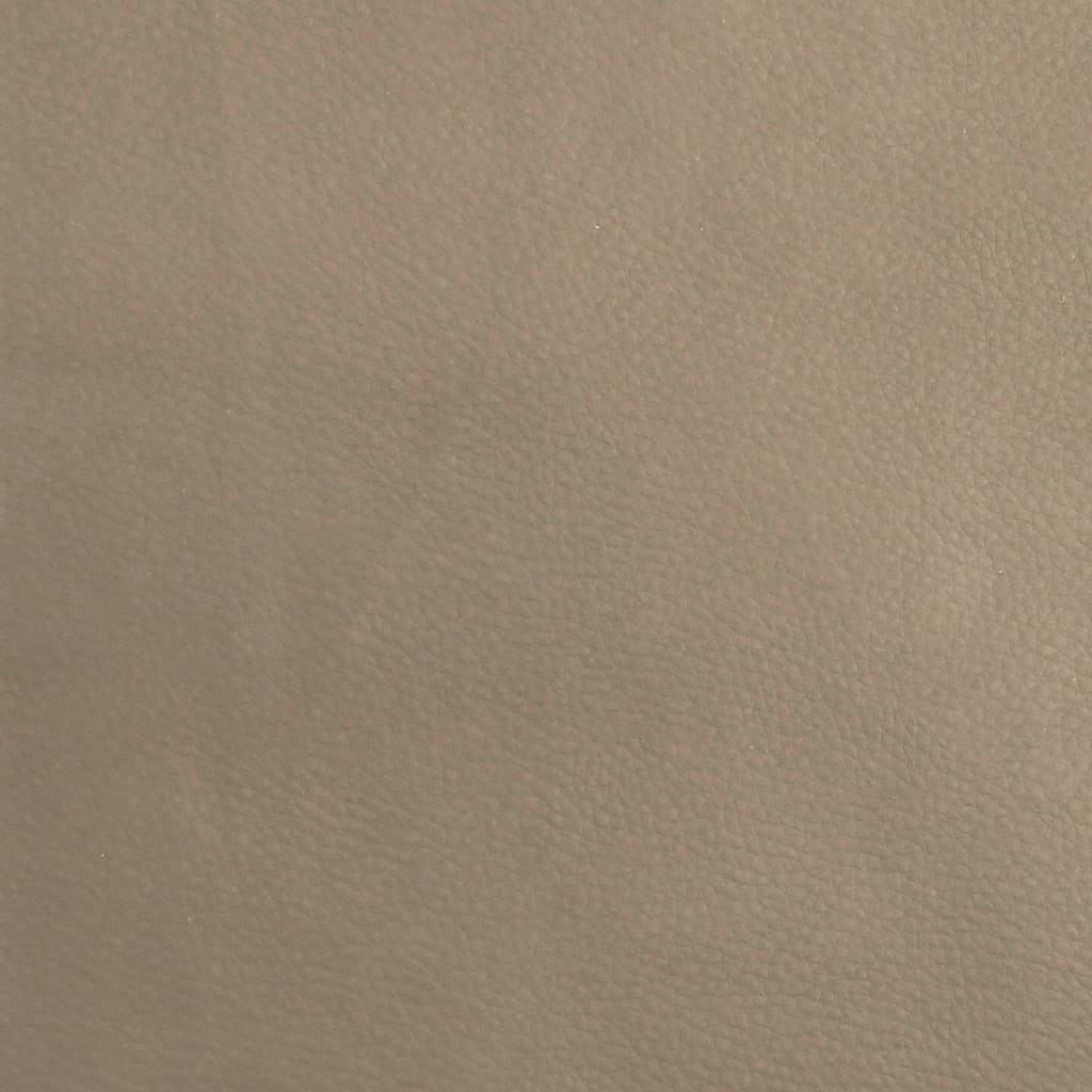 2-seater sofa bed in faux leather cappuccino