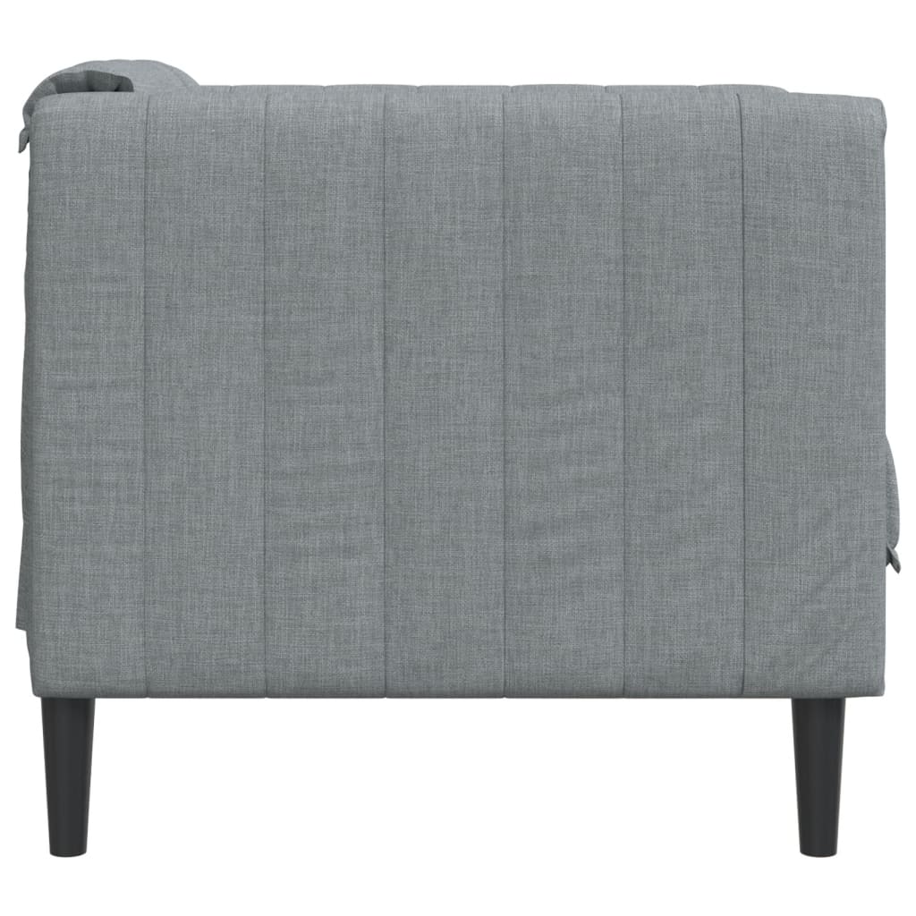 Light grey fabric armchair