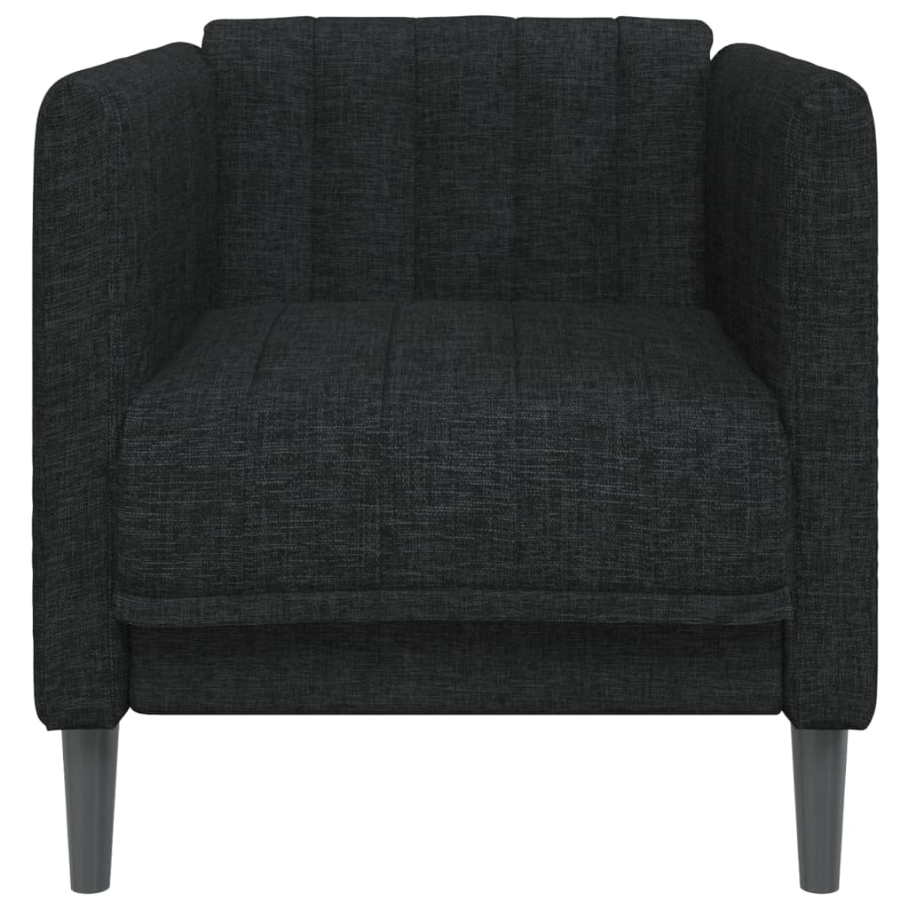 Black fabric armchair