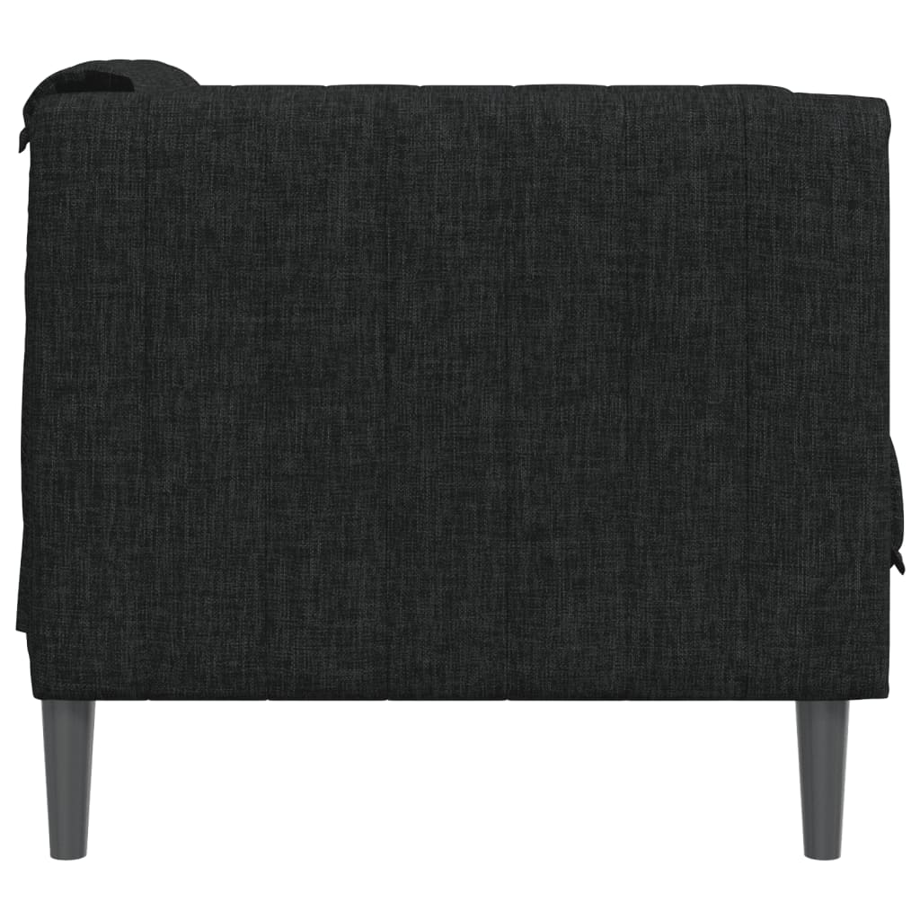 Black fabric armchair