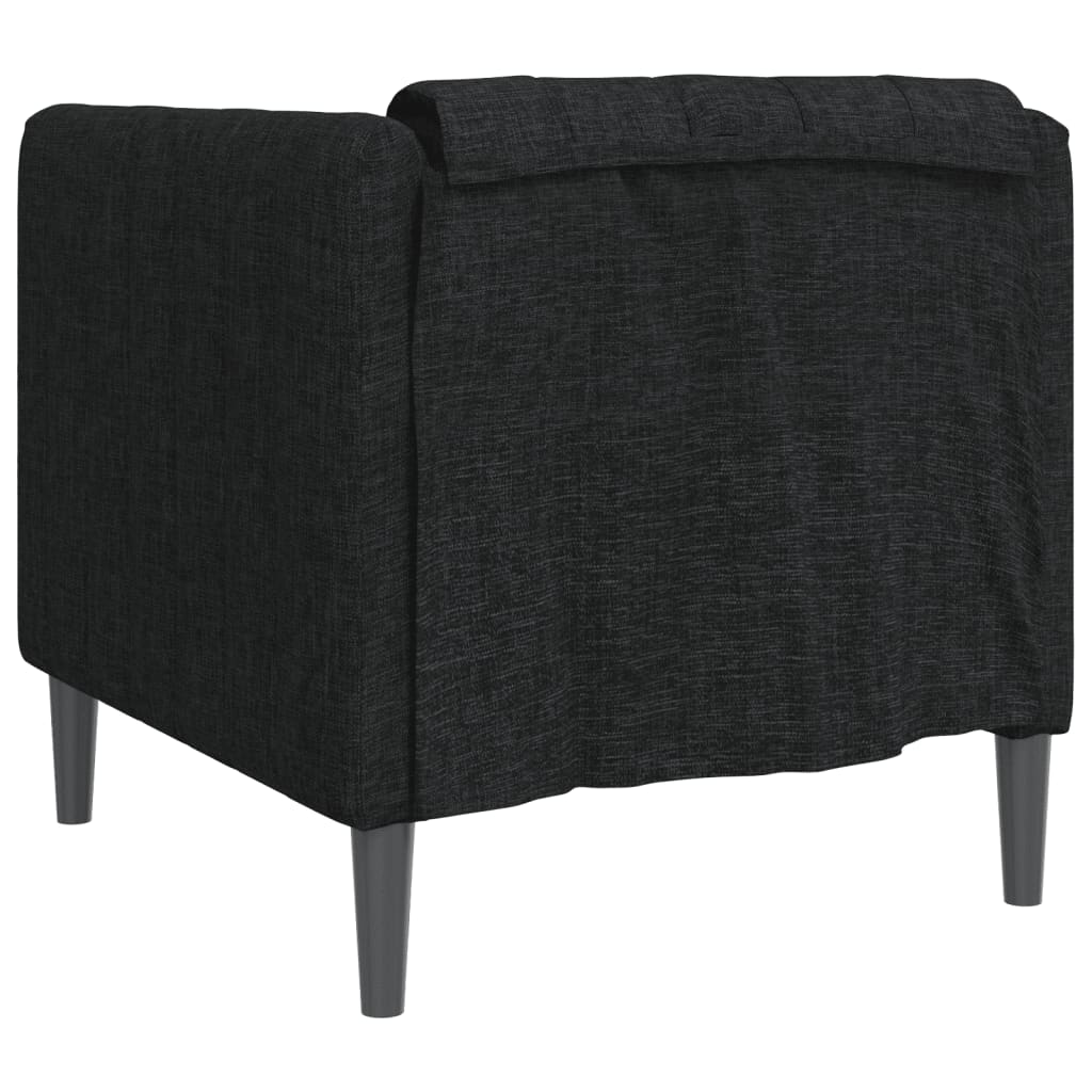 Black fabric armchair