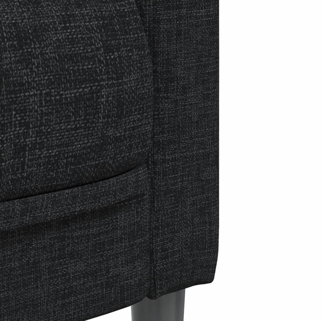 Black fabric armchair