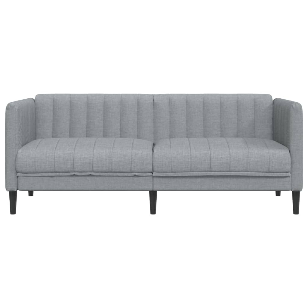 2-seater sofa in light grey fabric