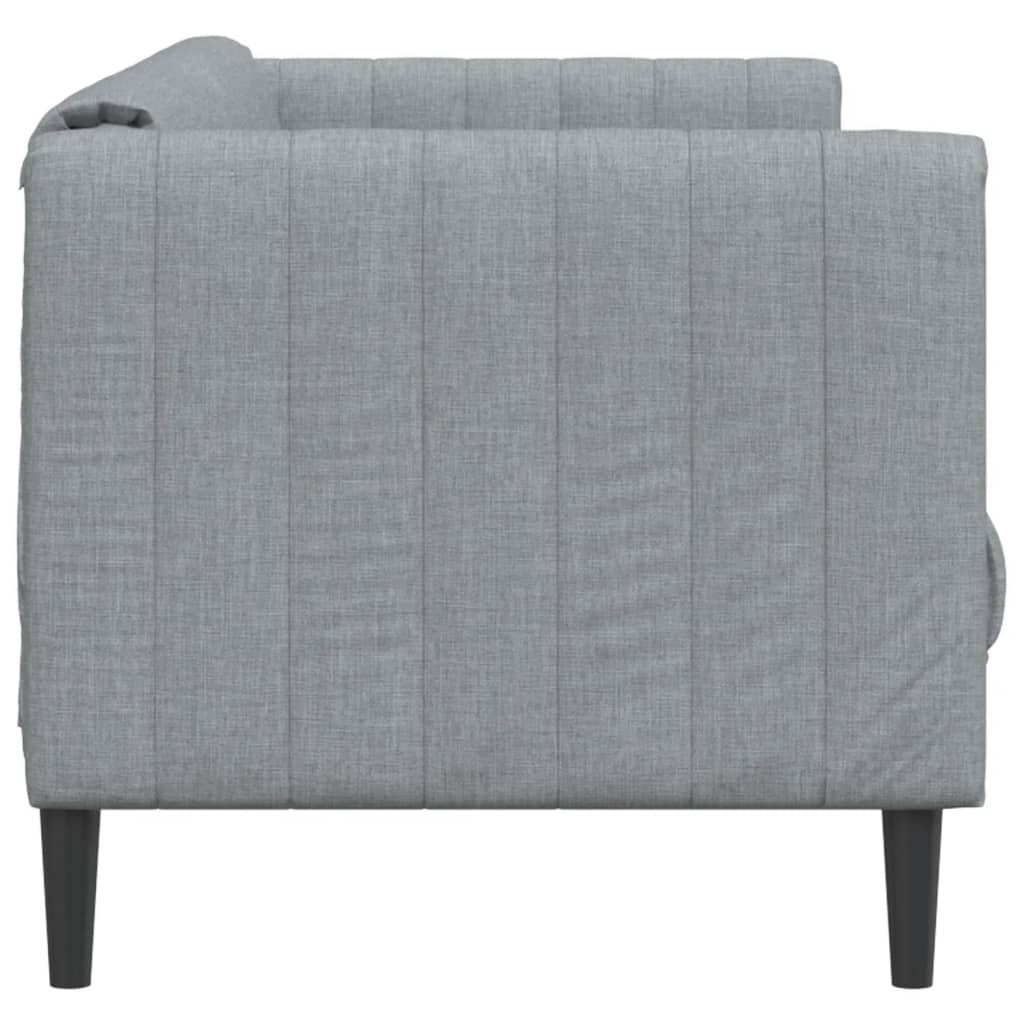 2-seater sofa in light grey fabric