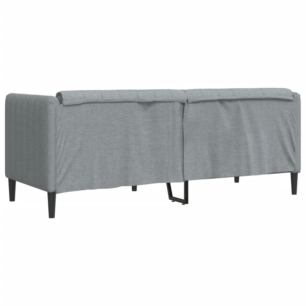 2-seater sofa in light grey fabric