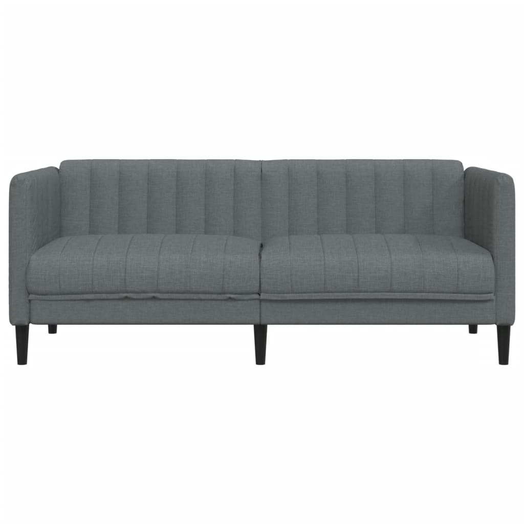 2-seater sofa in dark grey fabric