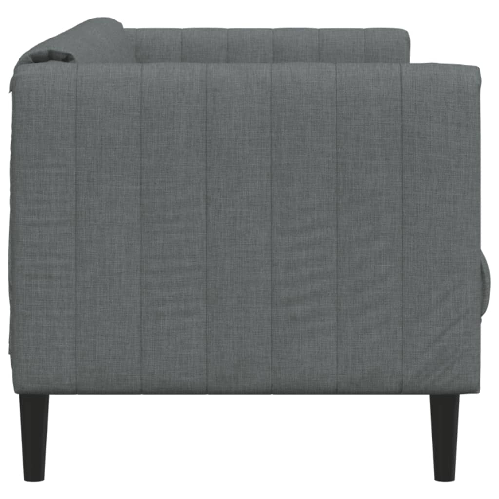 2-seater sofa in dark grey fabric