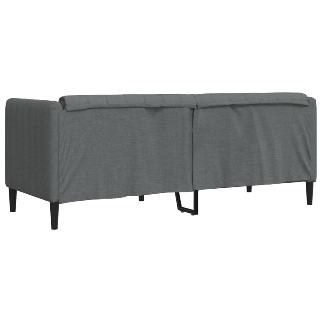 2-seater sofa in dark grey fabric