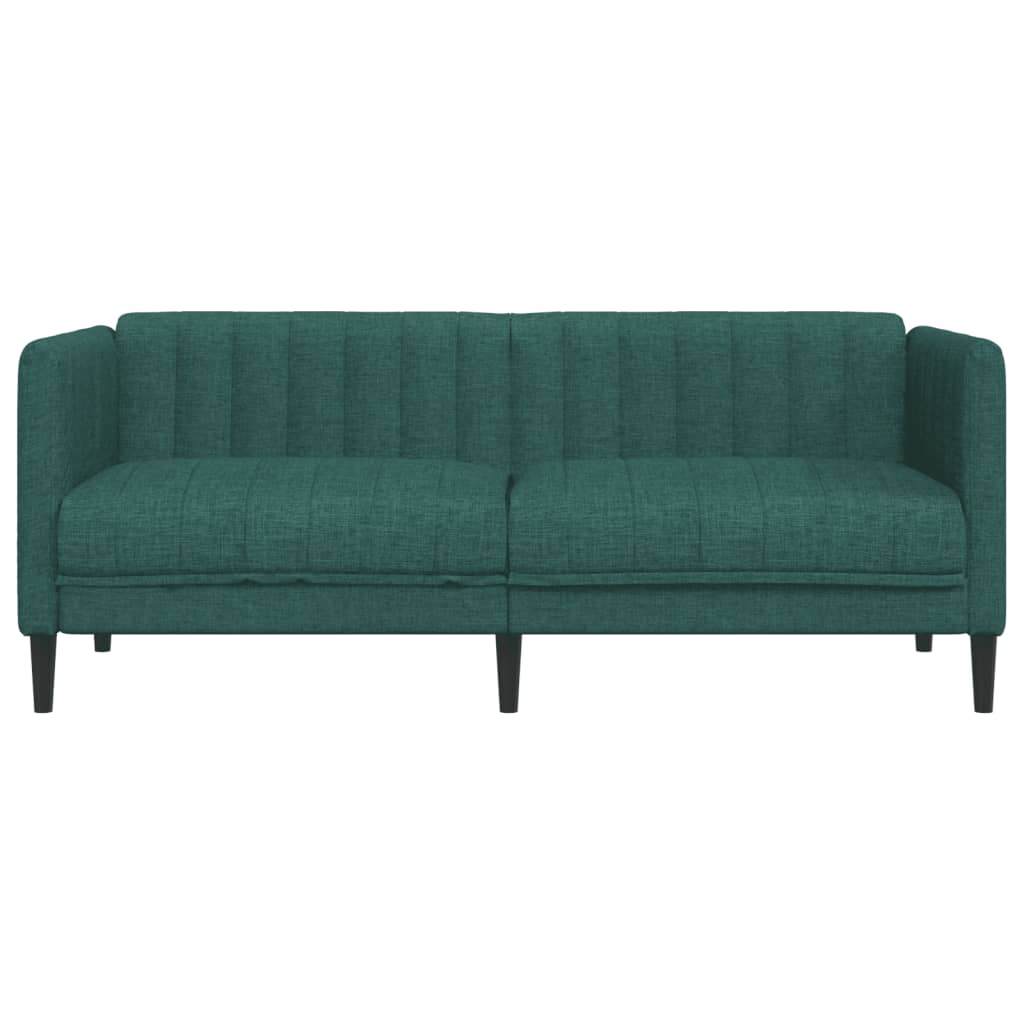 2-seater sofa in dark green fabric