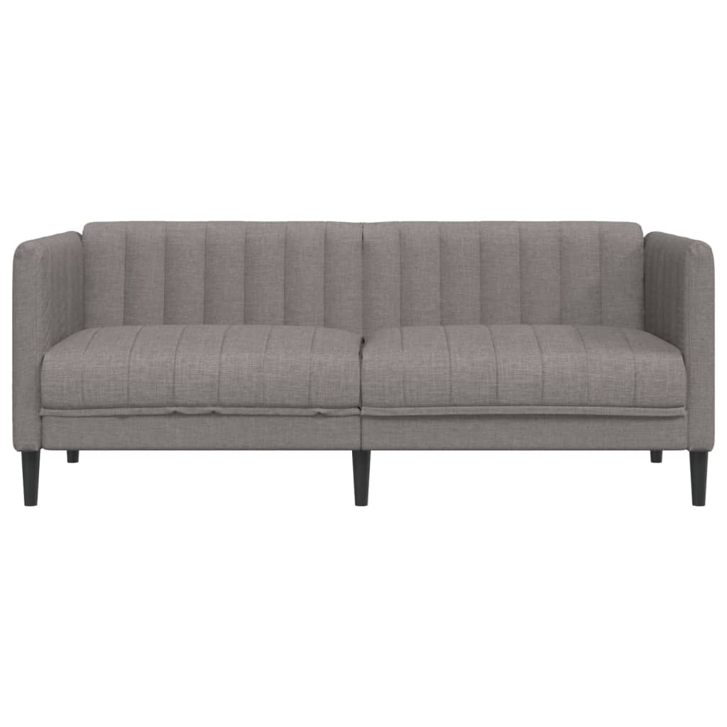 2-seater sofa in grey-brown fabric
