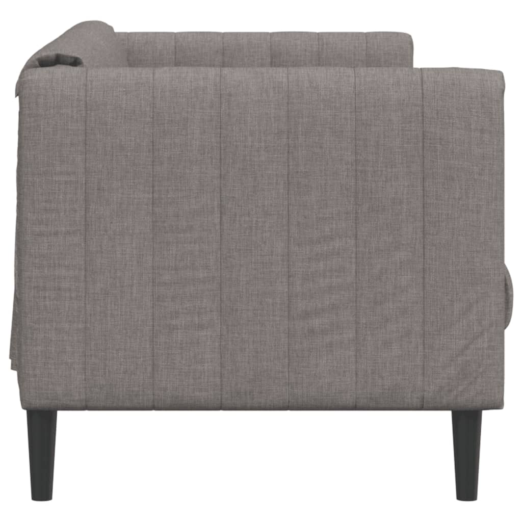 2-seater sofa in grey-brown fabric