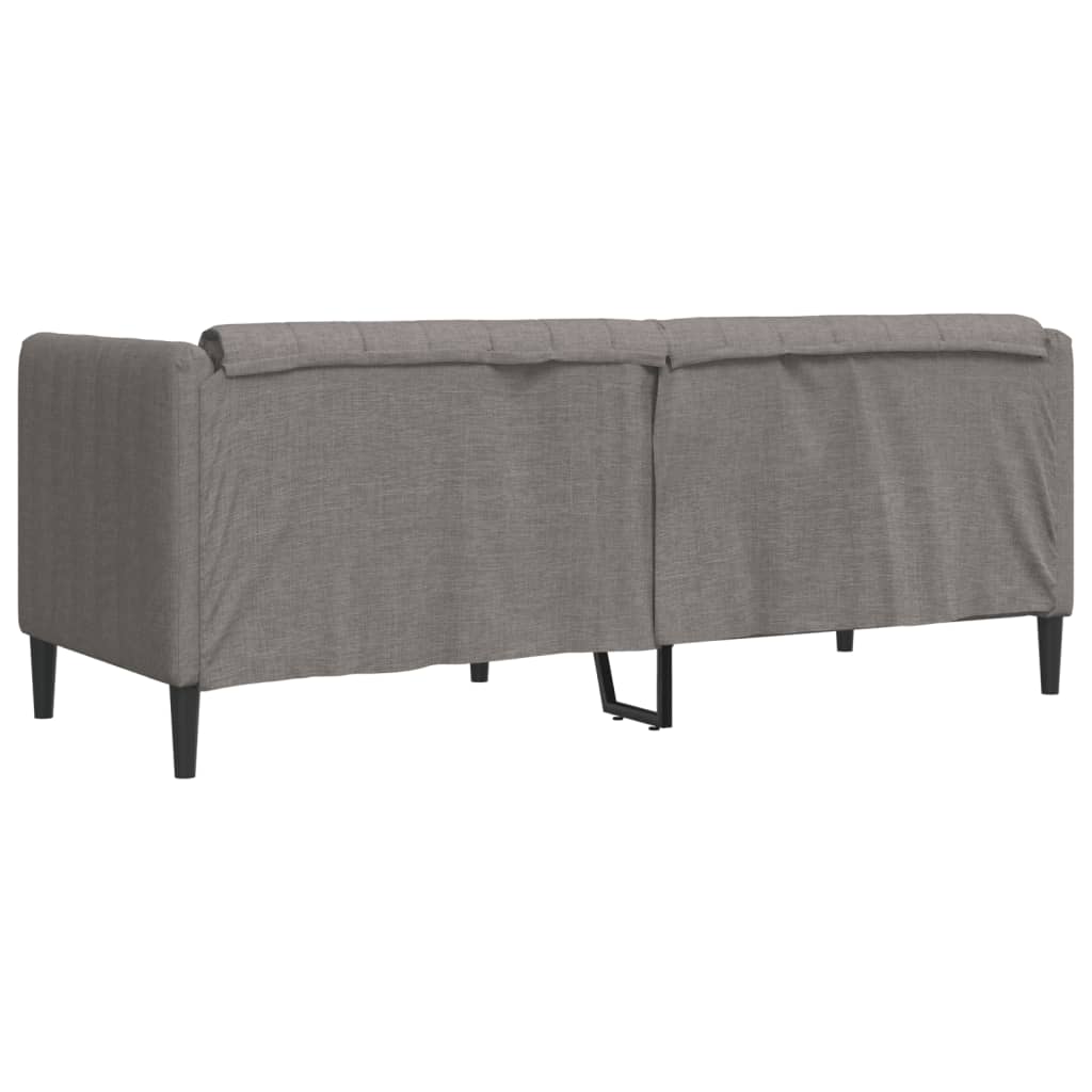 2-seater sofa in grey-brown fabric