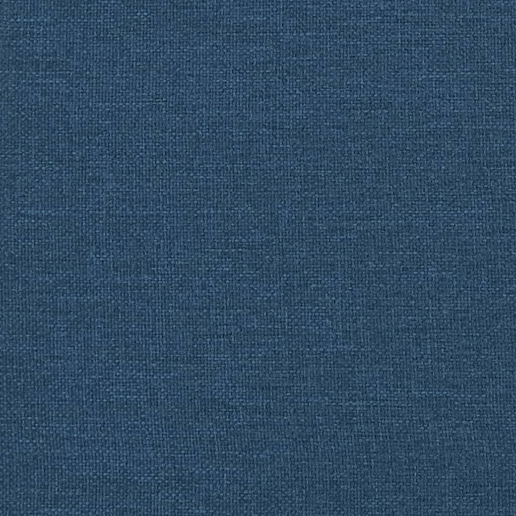 2 seater blue fabric sofa