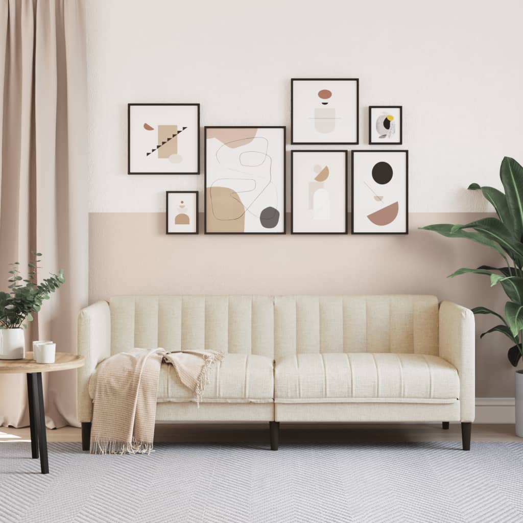 2 seater linen sofa