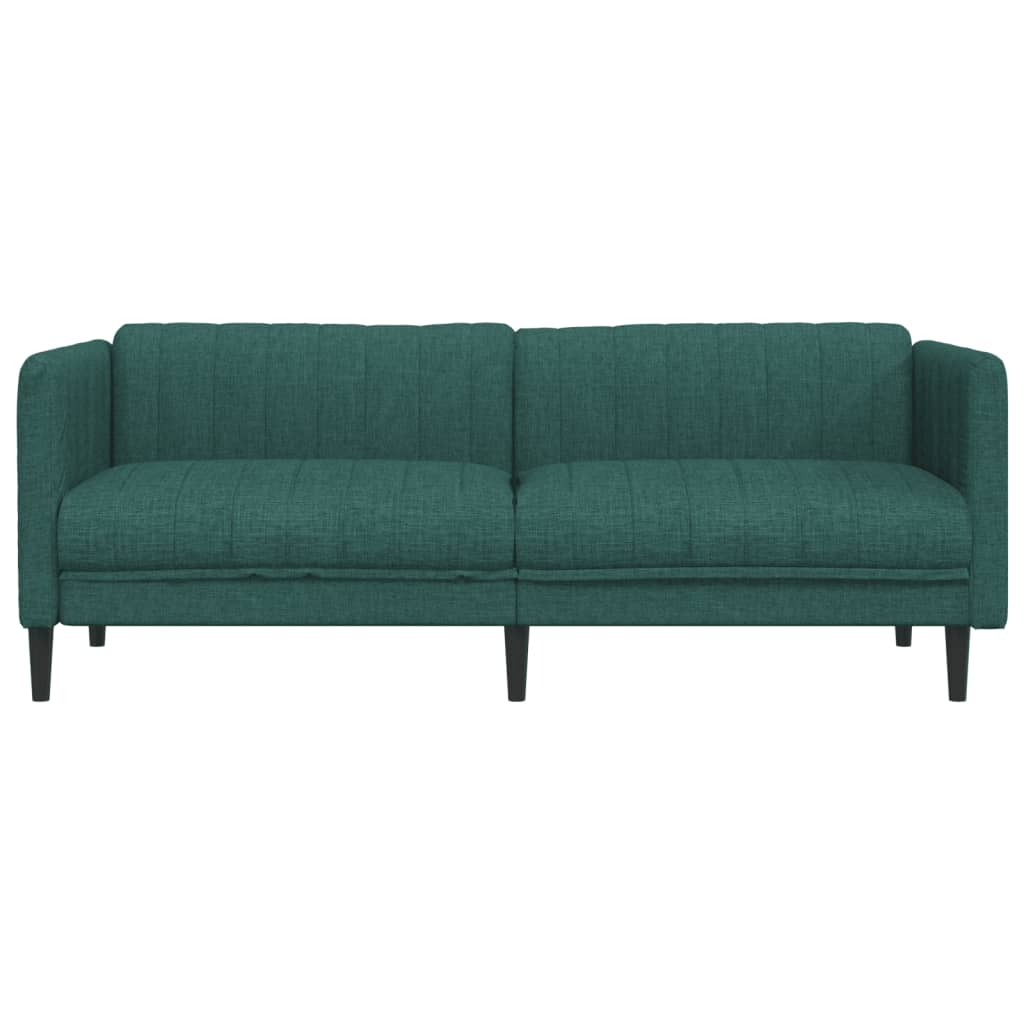 3-seater sofa in dark green fabric