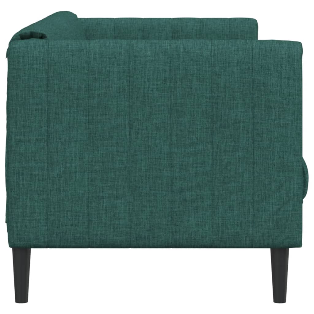 3-seater sofa in dark green fabric