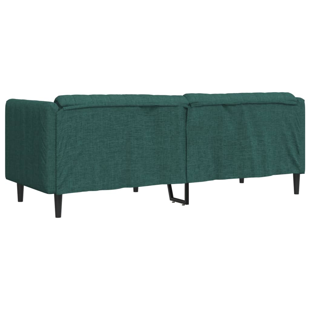 3-seater sofa in dark green fabric