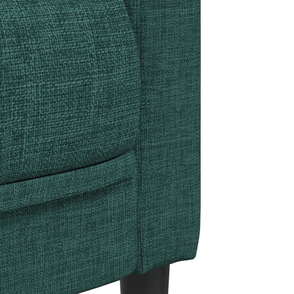 3-seater sofa in dark green fabric