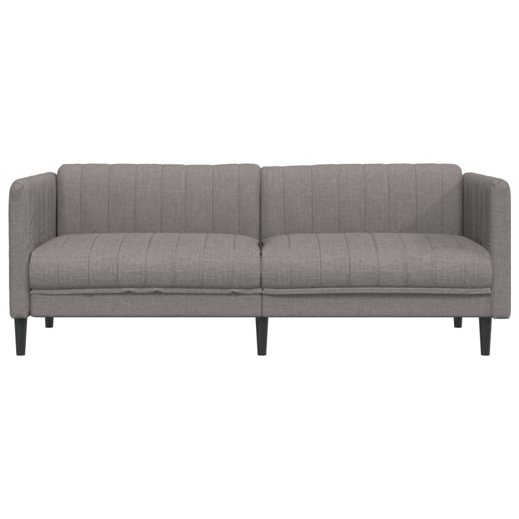 3-seater sofa in grey-brown fabric