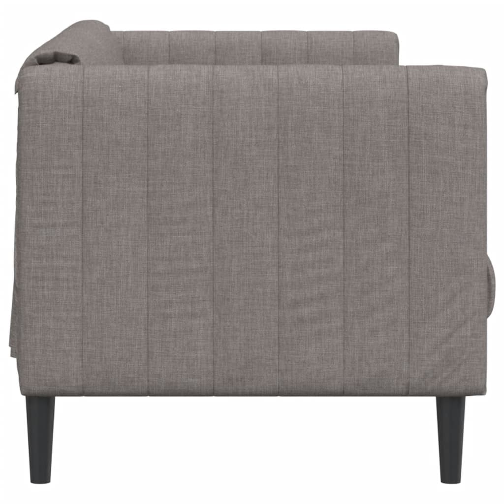 3-seater sofa in grey-brown fabric