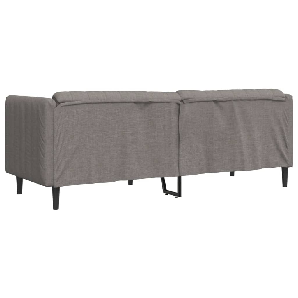 3-seater sofa in grey-brown fabric