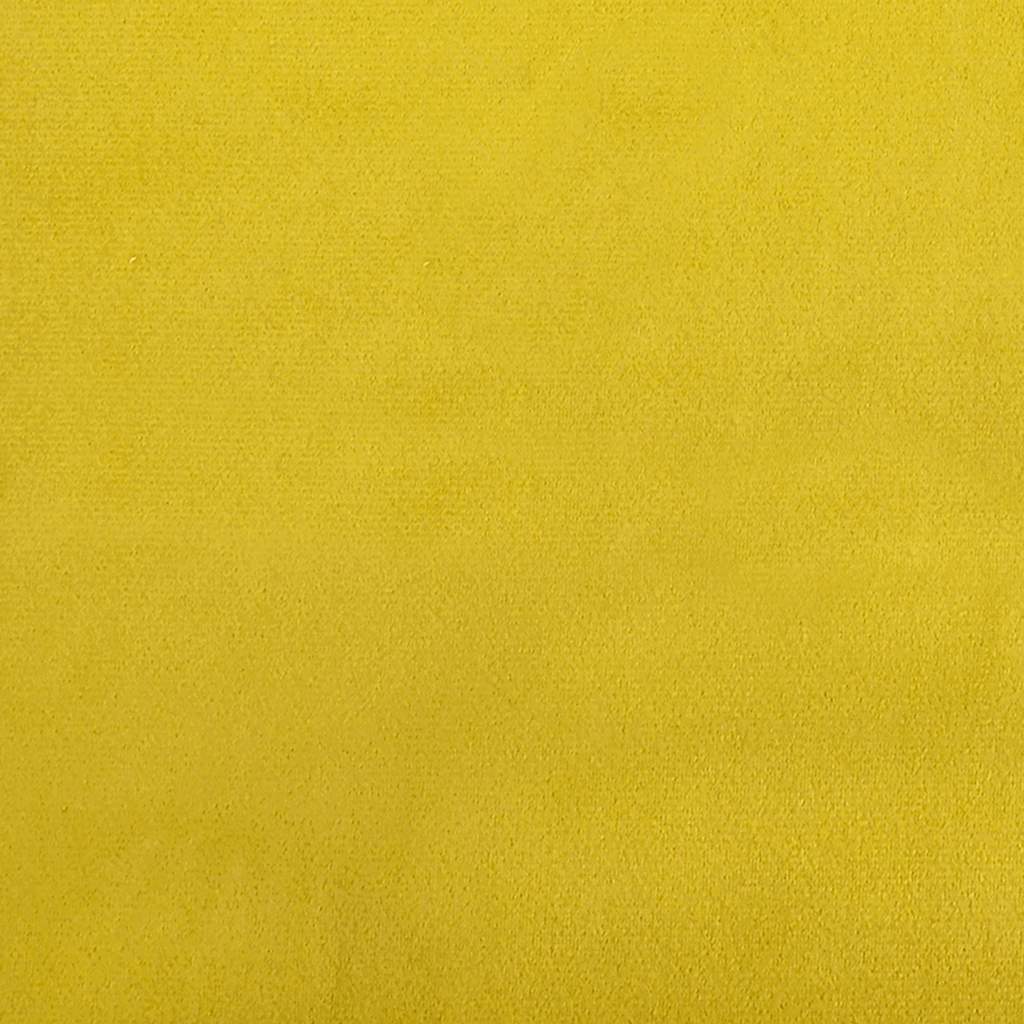 Armchair with yellow velvet cushion