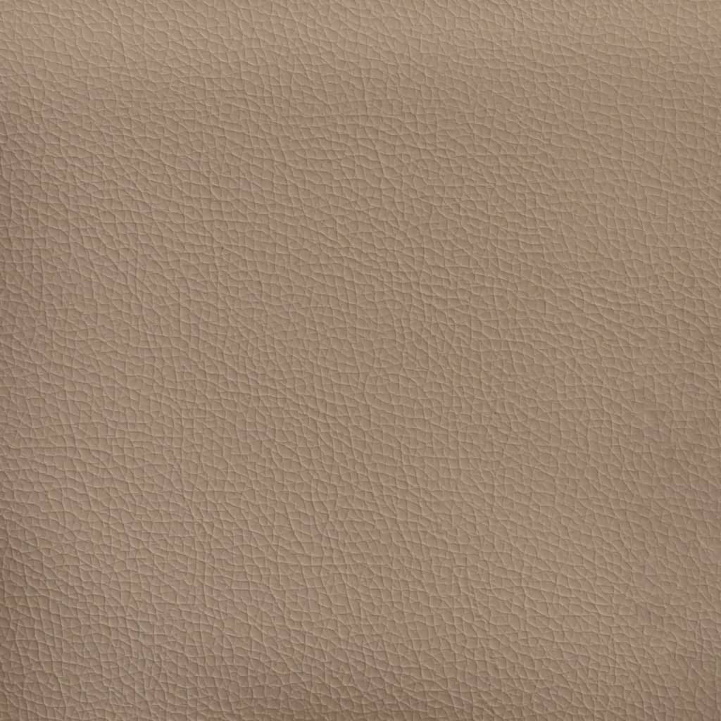Sofá chesterfield couro artificial cappuccino