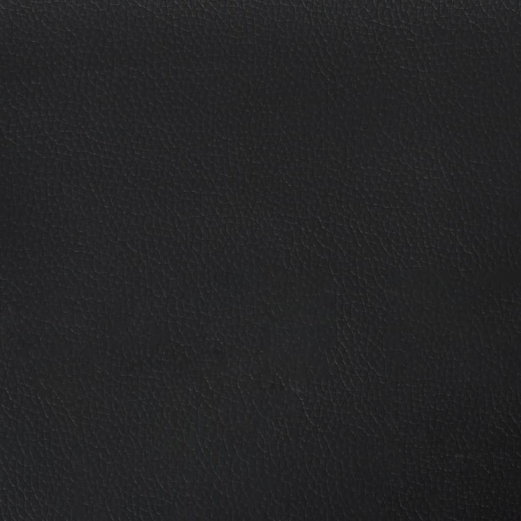 Chesterfield 3-seater sofa in black faux leather