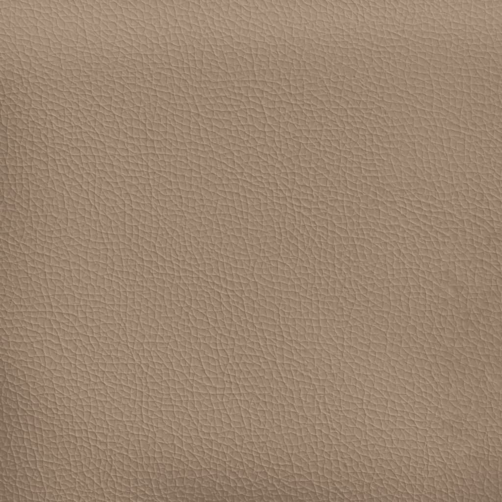 Sofá chesterfield 3 lugares couro artificial cappuccino