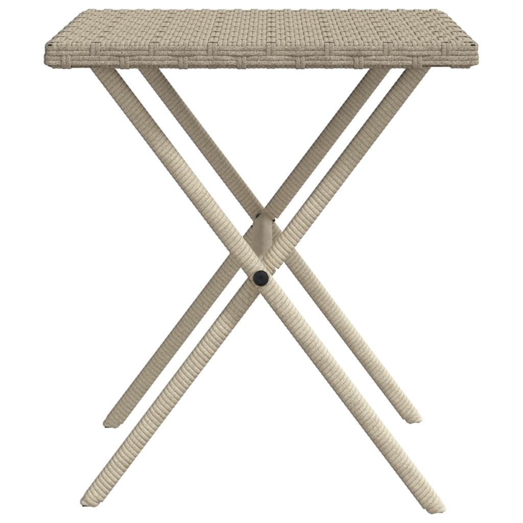 Sun loungers with table 2 pcs PE rattan light grey
