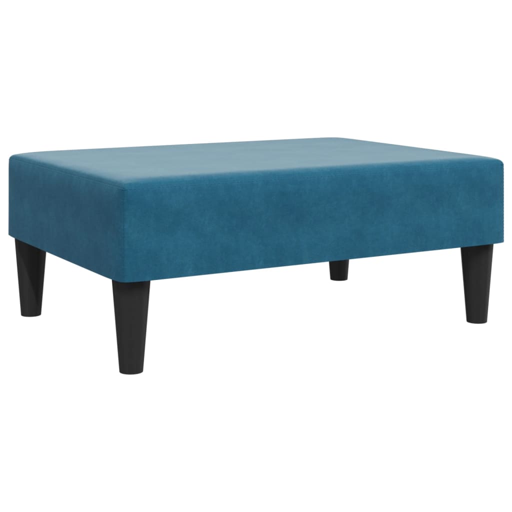 2 pcs conjunto de sofás veludo azul