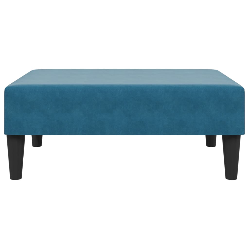 2 pcs conjunto de sofás veludo azul