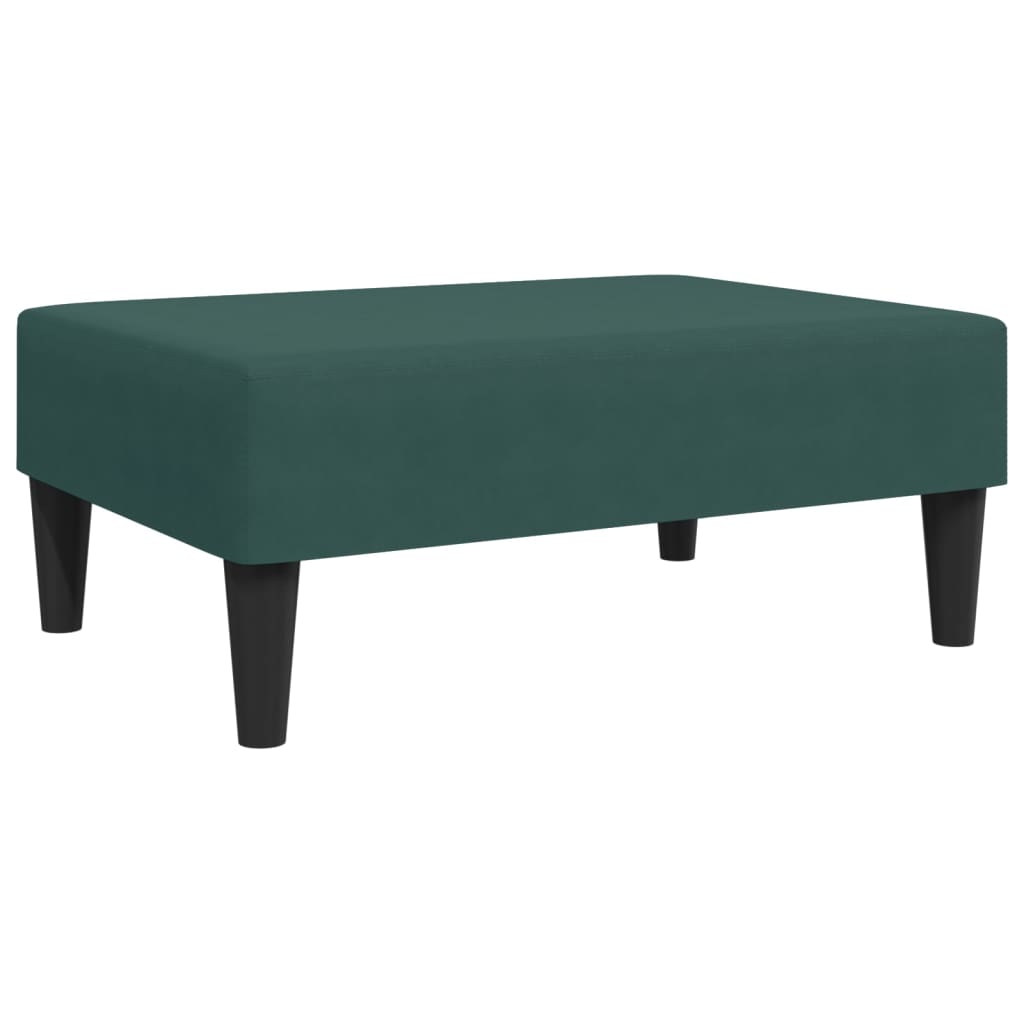 2 pcs conjunto de sofás veludo verde-escuro