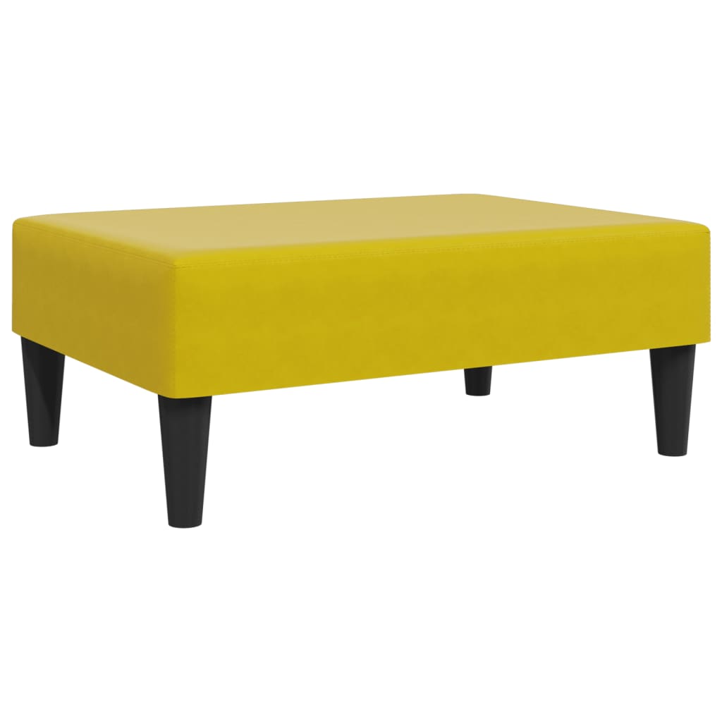 2 pcs conjunto de sofás veludo amarelo