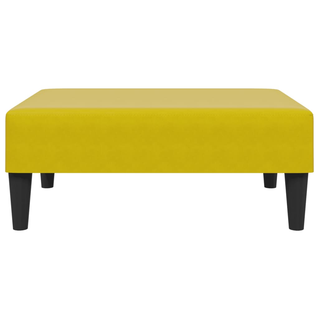 2 pcs conjunto de sofás veludo amarelo