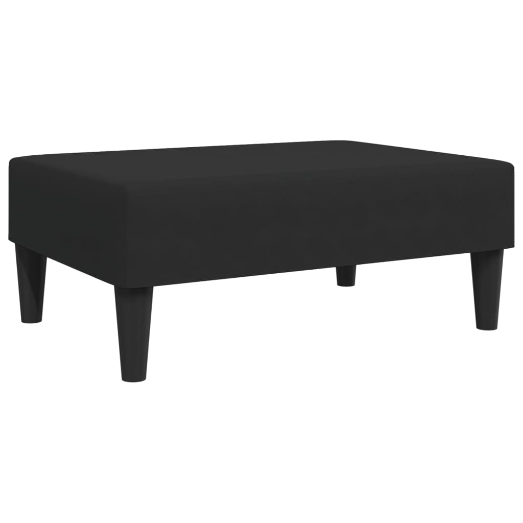 2 pcs conjunto de sofás veludo preto