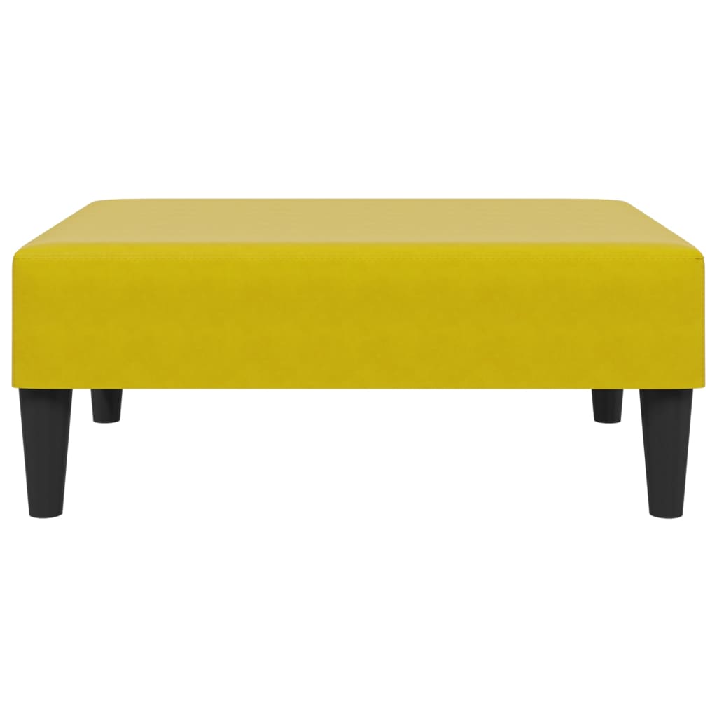 2 pcs conjunto de sofás veludo amarelo