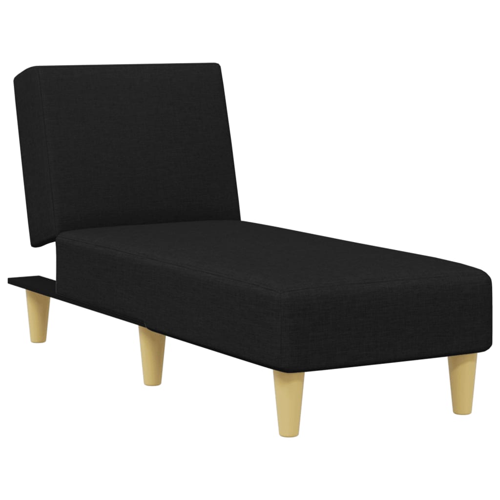 2 pcs black fabric sofa set