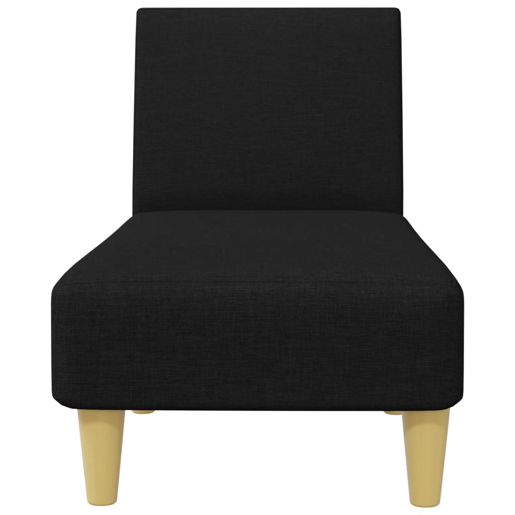 2 pcs black fabric sofa set