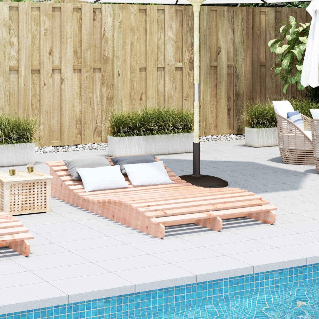 Sun lounger 205x110x31.5 cm solid douglas wood